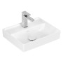 Villeroy & Boch Taro Waschtisch 45 cm mit CeramicPlus Beschichtung, 1 Hahnloch, ohne Überlauf