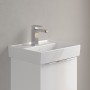 Villeroy & Boch Taro Waschtisch 45 cm mit CeramicPlus Beschichtung, 1 Hahnloch, ohne Überlauf