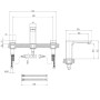 Villeroy & Boch Subway 3.0 Dreiloch-Waschtischarmatur