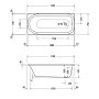 Duravit Soleil by Starck Badewanne 170 x 75 cm