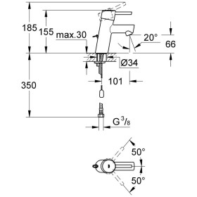 Rubinetto monocomando per lavabo GROHE Concetto