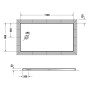 Duravit Tempano Duschwanne 170 x 90 cm