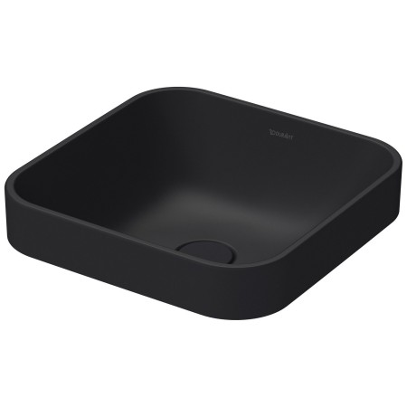Duravit Happy D.2 Plus Aufsatzbecken 40 cm anthrazit matt, ohne Überlauf, ohne Hahnlochbank