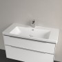 Villeroy & Boch Subway 3.0 Schrankwaschtisch 100 cm, mit 1 Hahnloch, mit Überlauf