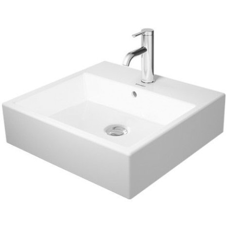 Duravit Vero Air Waschtisch geschliffen mit 1 Hahnloch 50 x 47 cm, mit Überlauf