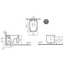VitrA Plural Wand-WC VitrA Flush 2.0
