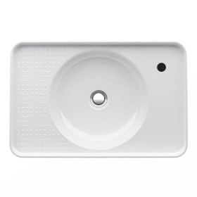 Lavabo incasso LAUFEN Val 55 x 36 cm con foro rubinetto a destra, senza troppo pieno