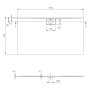 Villeroy & Boch Architectura Metalrim Duschwanne, 160 x 90 x 1,5 cm