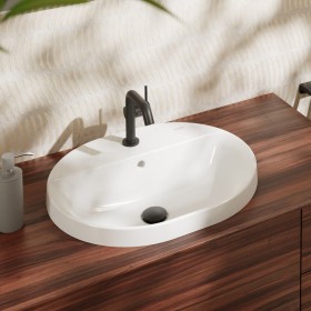 hansgrohe Xuniva U Einbauwaschtisch 55 x 45 cm, mit 1 Hahnloch und Überlauf, mit SmartClean
