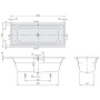 Villeroy & Boch Avento Duo Badewanne 160 x 70 cm