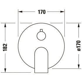 Duravit Tulum Einhebel-Wannenmischer, Unterputz, mit Umstellventil