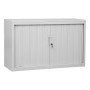 Wolfstahl Rolladenschrank Stahl 1 Fachböden Zylinderschloss 120 x 46 x 75 cm lichtgrau - schwarz - weiss