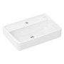 hansgrohe Xanuia Q Waschtisch Compact 550/370 mit Hahnloch ohne Überlauf, SmartClean