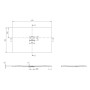 Villeroy & Boch Squaro Infinity Duschwanne, 140 x 90 x 4 cm