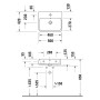 Duravit Qatego Waschtisch 50 x 42 cm, 1 Hahnloch