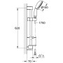 GROHE Tempesta Rustic 100 Brausestangenset 4 Strahlarten