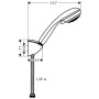 hansgrohe Crometta 85 Vario Porter C Set 125 cm