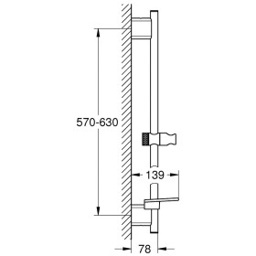 Astina doccia GROHE SmartActive 60 cm