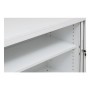 Wolfstahl Rolladenschrank Stahl 1 Fachböden Zylinderschloss 120 x 46 x 75 cm lichtgrau - schwarz - weiss