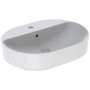 Geberit VariForm Aufsatzwaschtisch 60 x 45 cm, elliptisch, mit Hahnlochbank