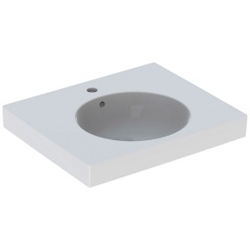 Geberit Preciosa II 60 x 50 cm mit Hahnloch und Überlauf