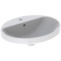 Geberit VariForm Einbauwaschtisch 55 x 45 cm, oval, mit Hahnlochbank