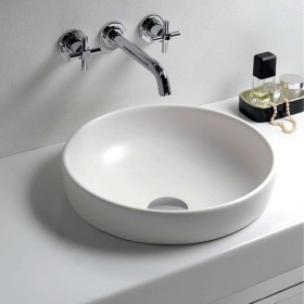 VitrA Water Jewels Lavabo da appoggio o sottopiano rotondo Ø 40 cm