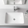 LAUFEN PRO S Einbauwaschtisch von unten 59,5 cm, ohne Hahnloch, mit Überlauf