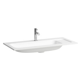 LAUFEN MEDA Möbelwaschtisch SLIM 97,5 x 44,5 cm, mit Hahnloch ohne Überlauf
