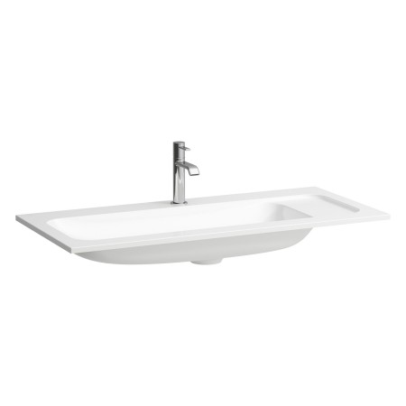 LAUFEN MEDA Möbelwaschtisch SLIM 97,5 x 44,5 cm, mit Hahnloch ohne Überlauf