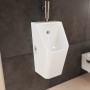 hansgrohe EluPura Original Q Urinal mit Zulauf von oben und Ablauf nach unten/hinten spülrandlos, SmartClean