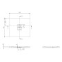 Villeroy & Boch Squaro Infinity Duschwanne, 100 x 90 x 4 cm