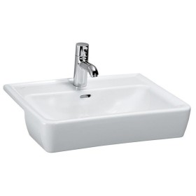 LAUFEN PRO A Halbeinbauwaschtisch 56 x 44 cm, mit 1 Hahnloch
