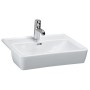 LAUFEN PRO A Halbeinbauwaschtisch 56 x 44 cm, mit 1 Hahnloch