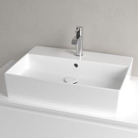 Villeroy & Boch Memento 2.0 Aufsatzwaschtisch 60 cm mit Hahnloch, mit Überlauf