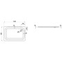 LAUFEN Platina Duschwanne XXL 120 x 80 cm ohne Antislip
