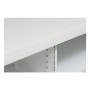 Wolfstahl Rolladenschrank Stahl 1 Fachböden Zylinderschloss 160 x 46 x 75 cm lichtgrau - schwarz - weiss