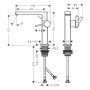 hansgrohe Tecturis E Einhebel-Waschtischarmatur 150 Fine CoolStart wassersparend+ ohne Ablaufgarnitur