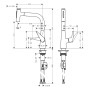 hansgrohe Talis Select M51 Einhebel-Küchenmischer 220, Ausziehbrause, 2jet