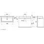 LAUFEN Living City Aufsatzwaschtisch 100 cm mit Überlauf und 1 Hahnloch
