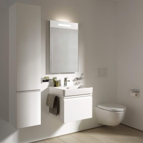 WC suspendu LAUFEN PRO à chasse d'eau profonde avec rebord de rinçage fermé