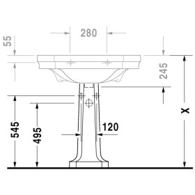 Duravit 1930 Standsäule