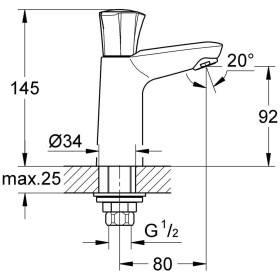 Rubinetto da terra GROHE Costa