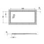 Duravit Tempano Duschwanne 160 x 75 cm, mit Antislip