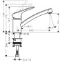 hansgrohe Logis M31 Einhebel-Küchenmischer 120, CoolStart, EcoSmart, 1jet