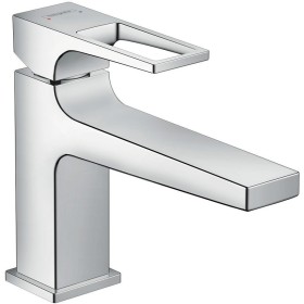 hansgrohe Metropol Einhebel-Waschtischmischer 100 mit Bügelgriff und Push-Open Ablaufgarnitur