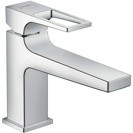 hansgrohe Metropol Einhebel-Waschtischmischer 100 mit Bügelgriff und Push-Open Ablaufgarnitur