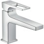 hansgrohe Metropol Einhebel-Waschtischmischer 100 mit Bügelgriff und Push-Open Ablaufgarnitur