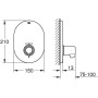 GROHE Grohtherm Special Thermostat-Zentralbatterie, Unterputz