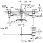 GROHE Lineare Neu 3-Loch-Waschtischbatterie
